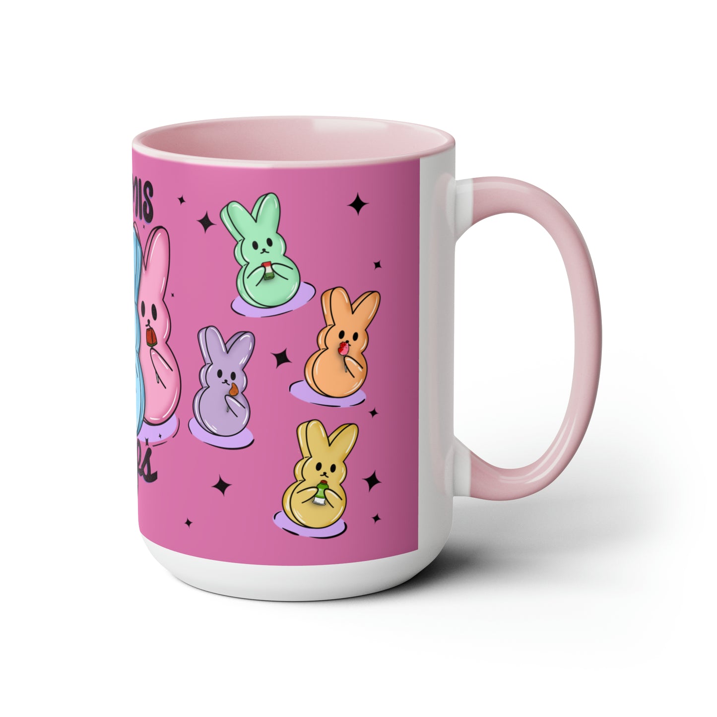 Con Mis PeepsTwo-Tone Coffee Mugs, 15oz