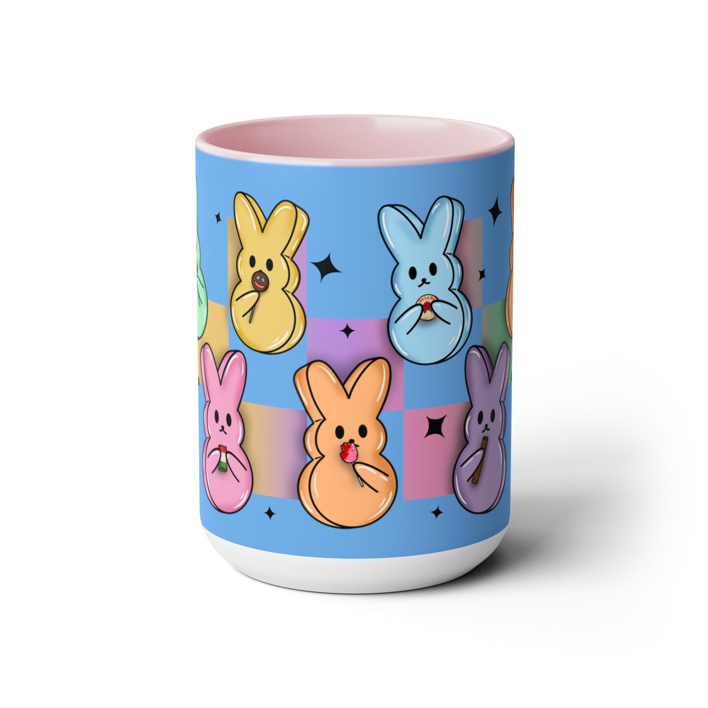 Peeps Two-Tone Coffee Mugs, 15oz