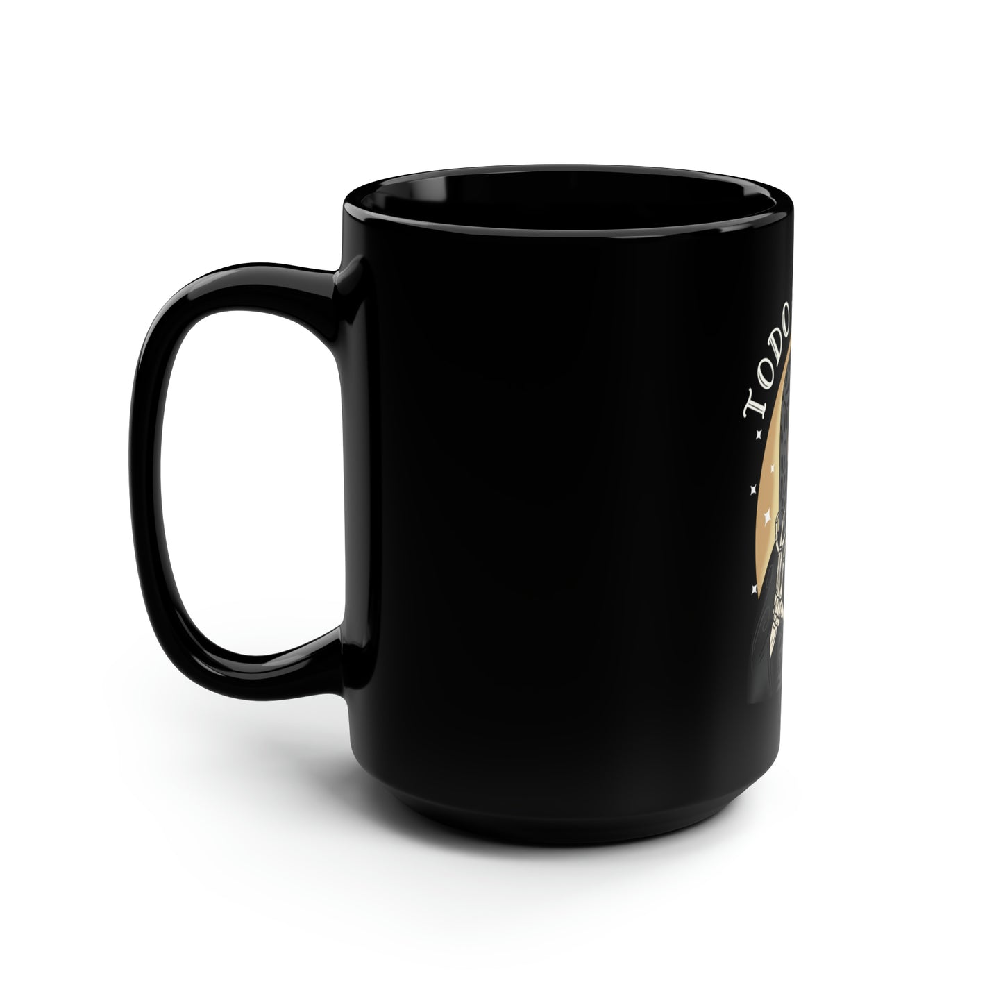 Todo Se Paga Black Mug, 15oz