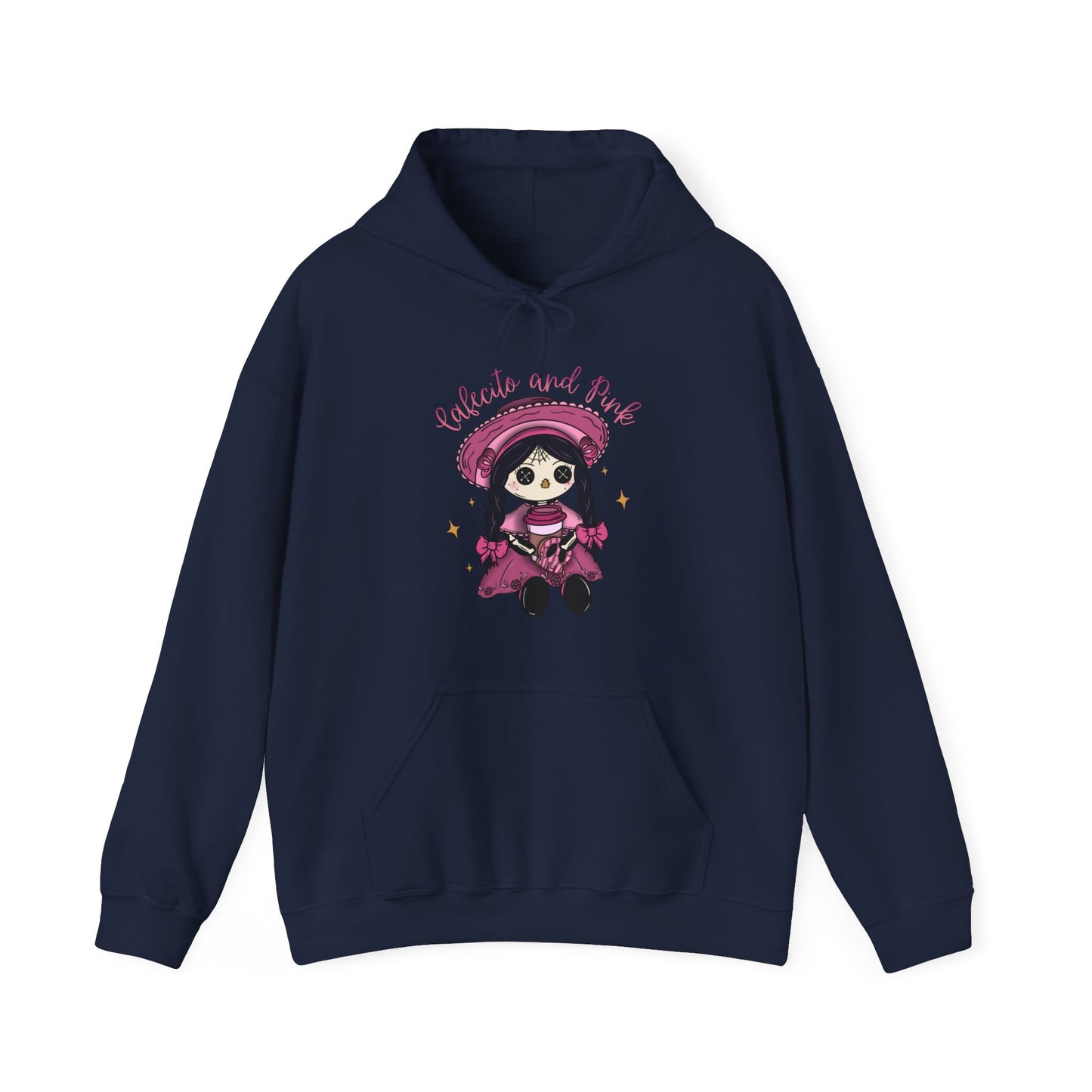 Cafecito and Pink Hooded Sweatshirt