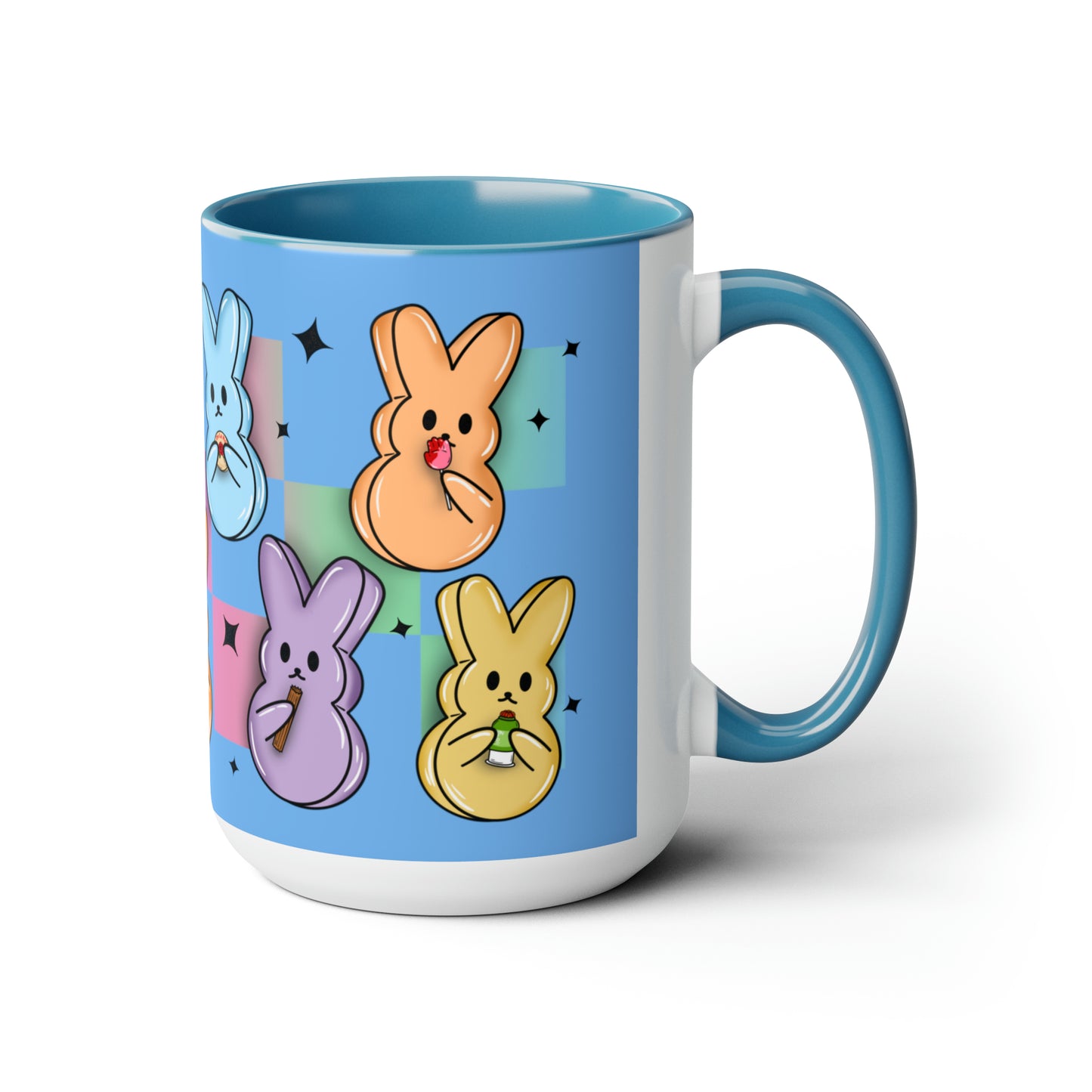 Peeps Two-Tone Coffee Mugs, 15oz