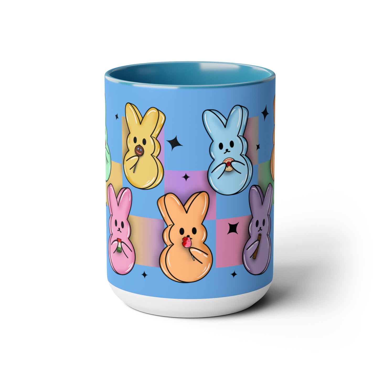 Peeps Two-Tone Coffee Mugs, 15oz