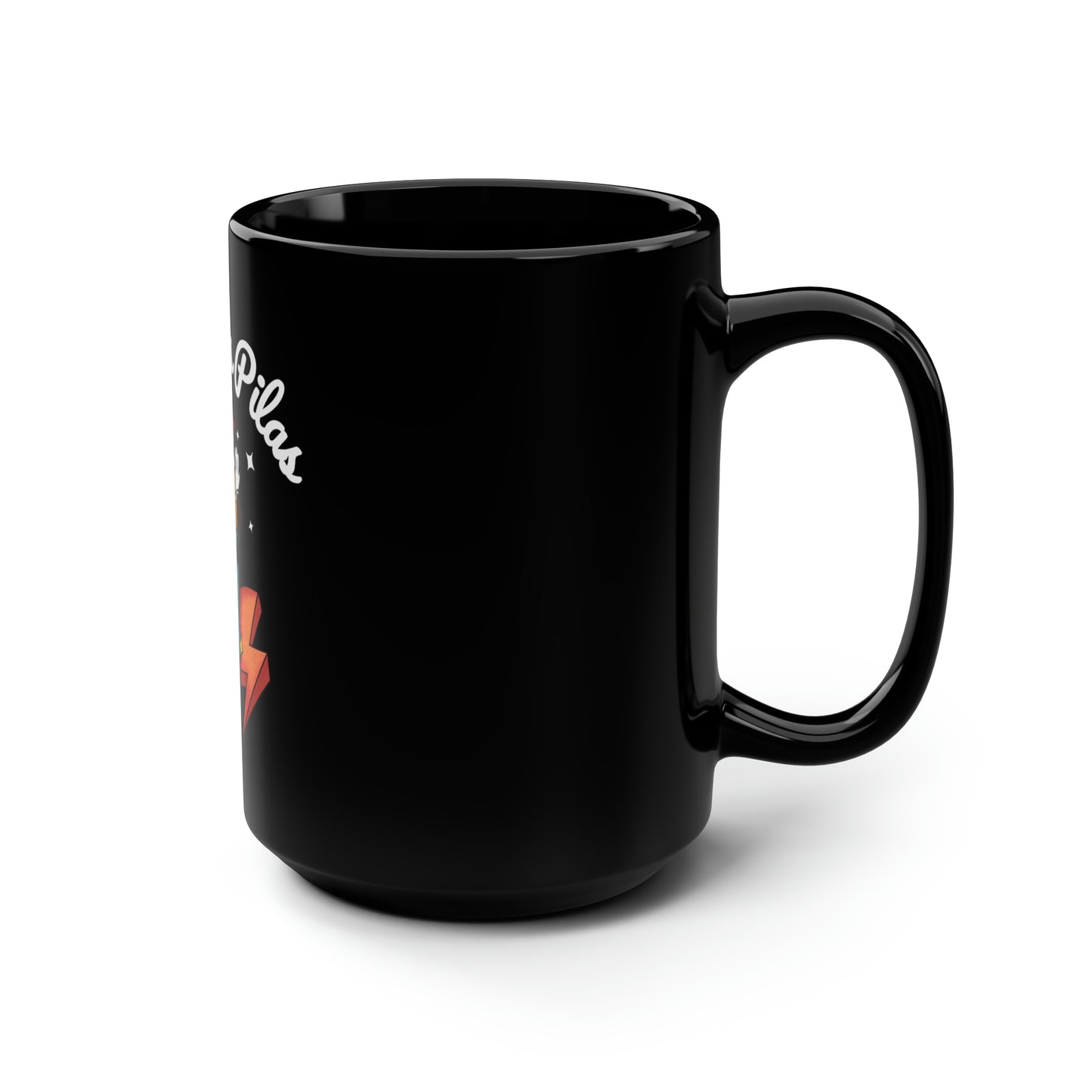 Ponte Las Pilas Black Mug, 15oz