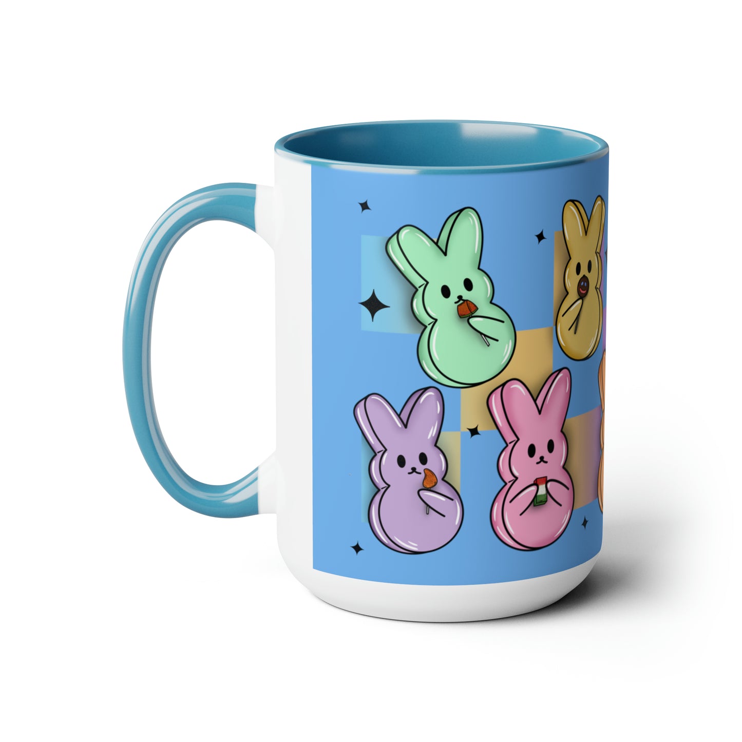 Peeps Two-Tone Coffee Mugs, 15oz