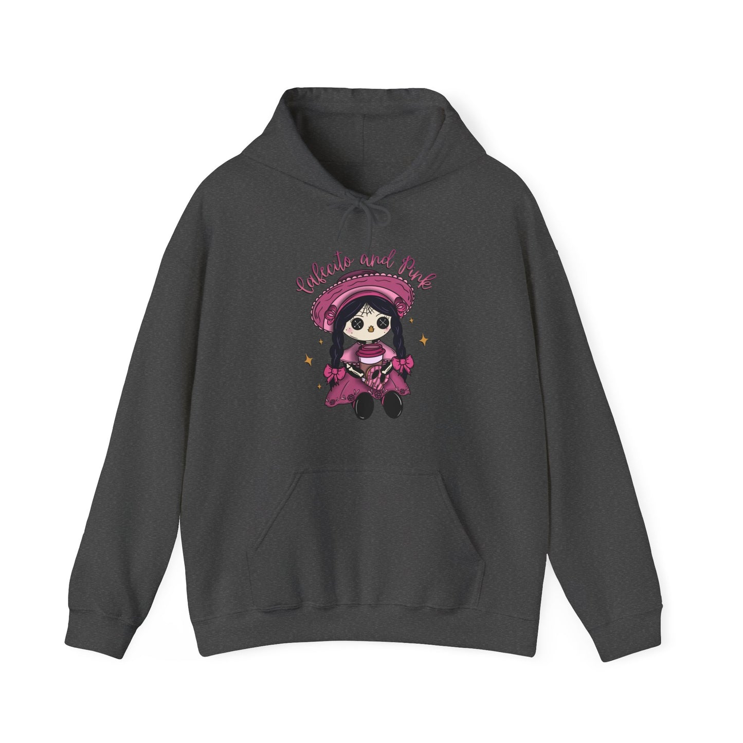 Cafecito and Pink Hooded Sweatshirt