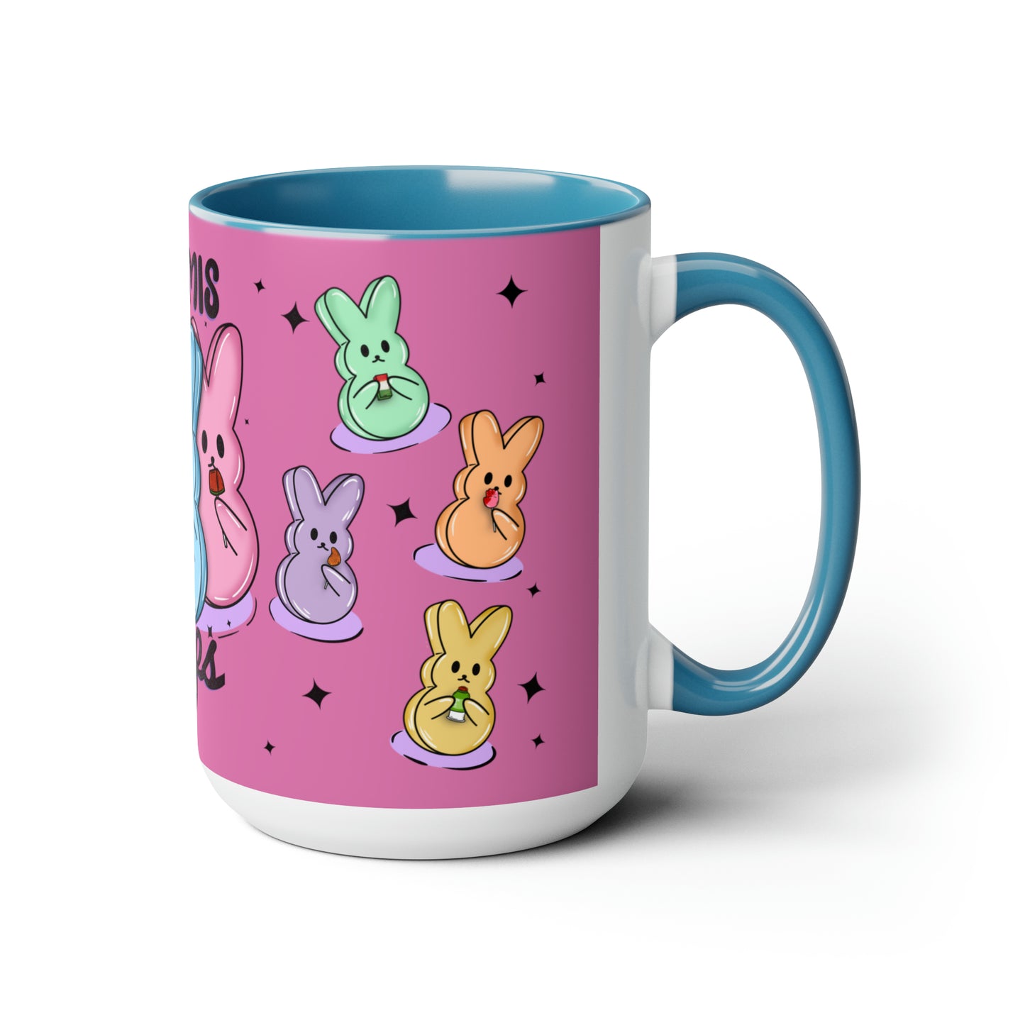 Con Mis PeepsTwo-Tone Coffee Mugs, 15oz