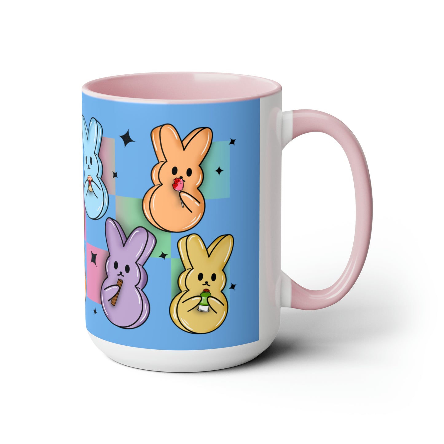 Peeps Two-Tone Coffee Mugs, 15oz