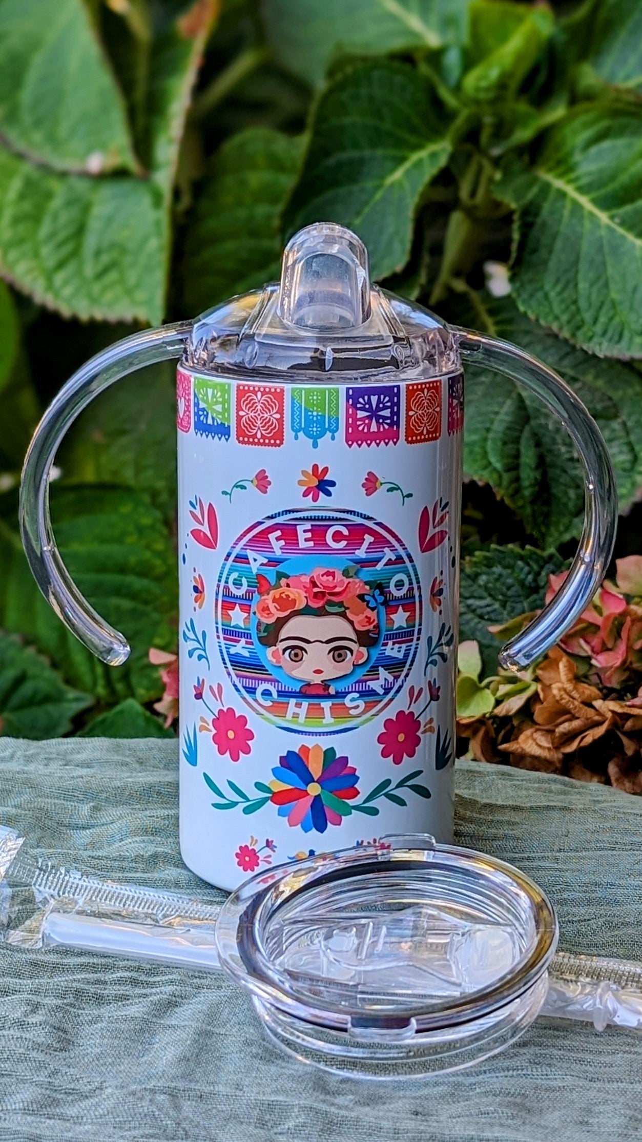 Frida Cafecito y Chisme 12oz Sippy Cup