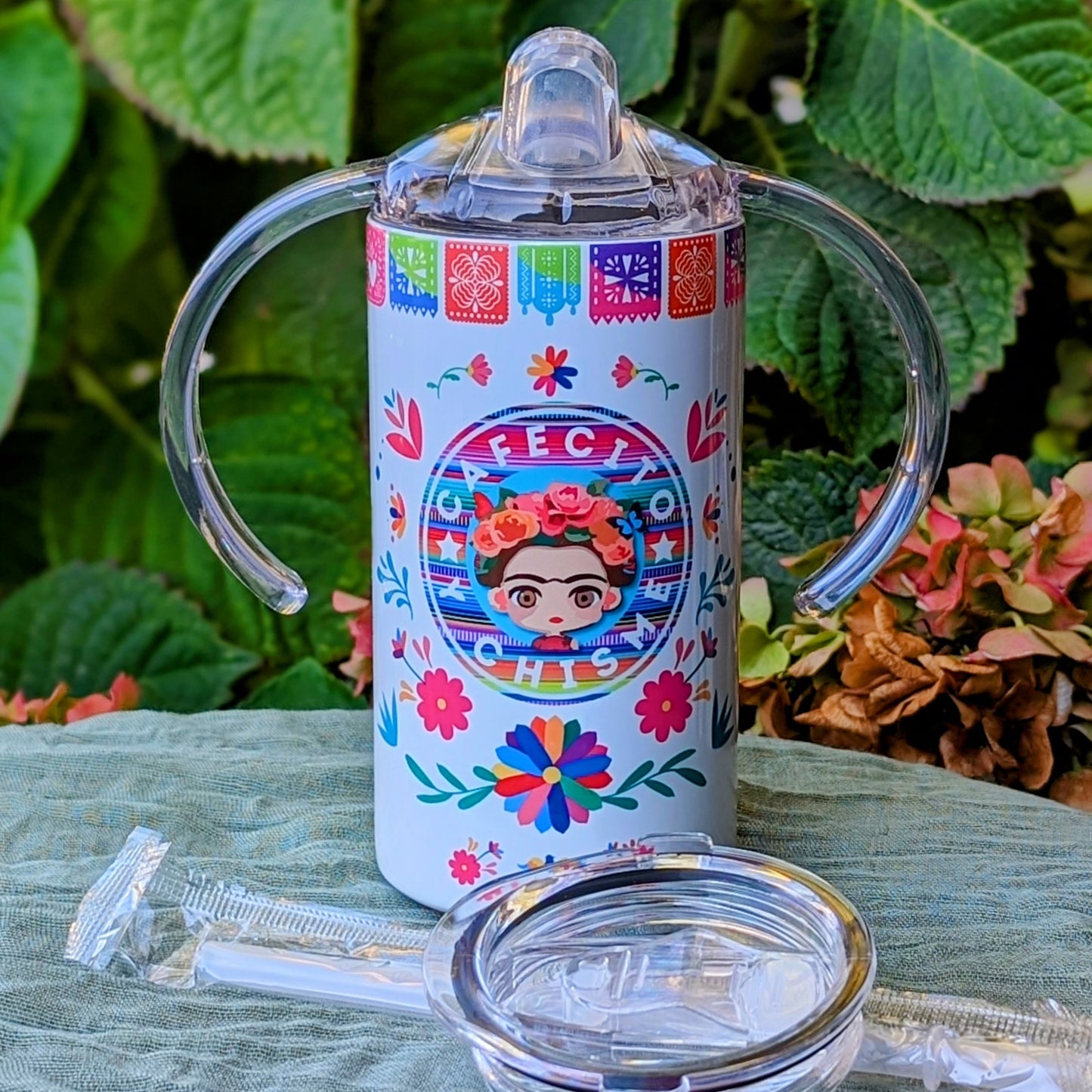 Frida Cafecito y Chisme 12oz Sippy Cup