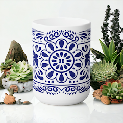 Talavera Ceramic Mug 15oz