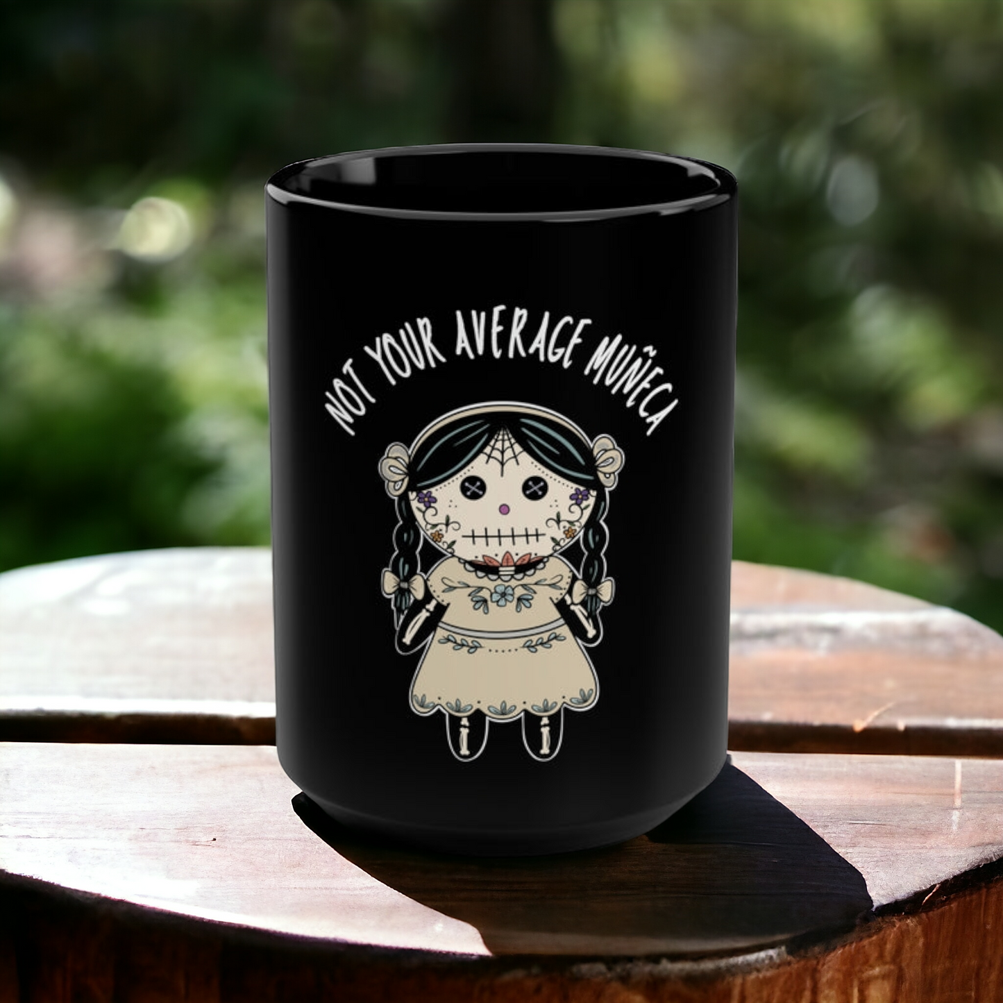 Not Your Average Muneca Black Mug, 15oz