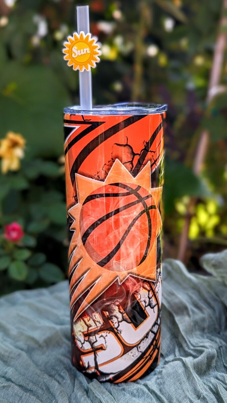 Phoenix Suns 20oz Design Skinny Tumbler With Straw