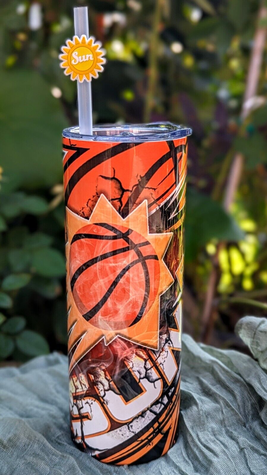 Phoenix Suns 20oz Design Skinny Tumbler With Straw